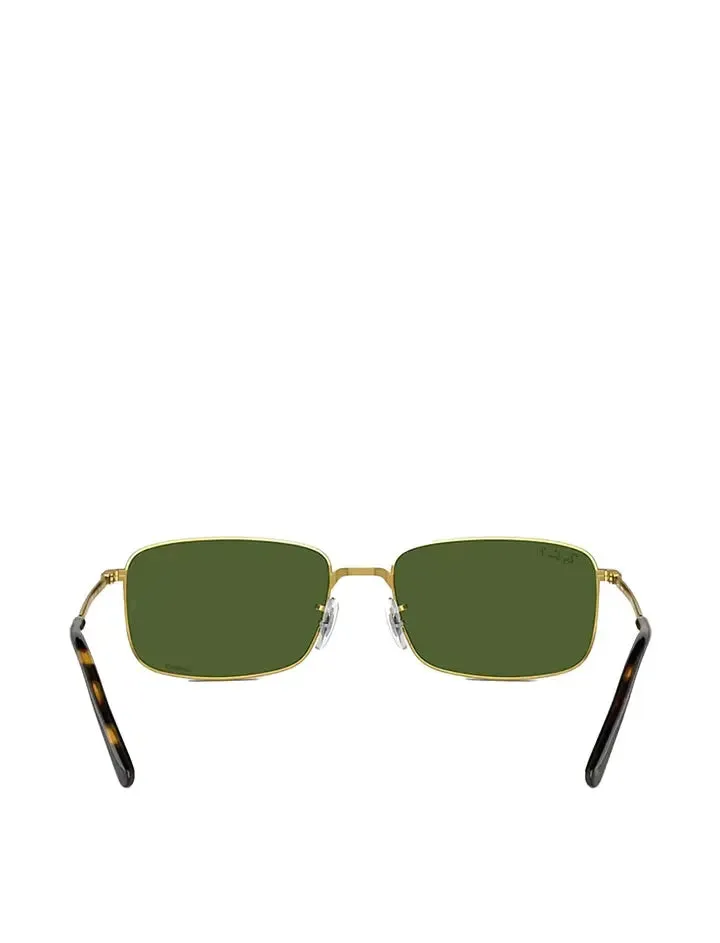 Ray-Ban RB3717 145 57 Polarized Sunglasses Legend Gold / Polar Dark Green