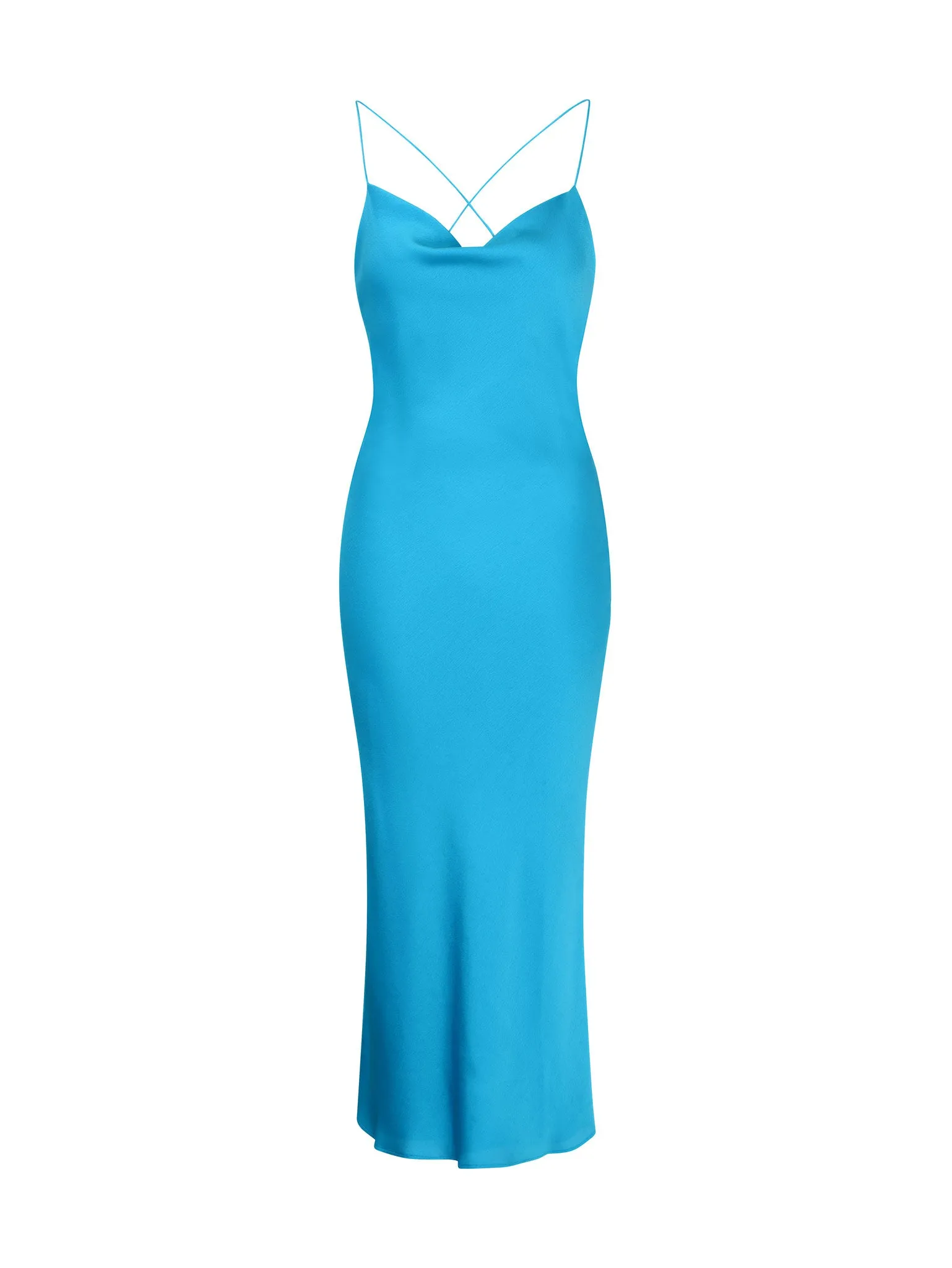 Riviera Midi Dress in Blue