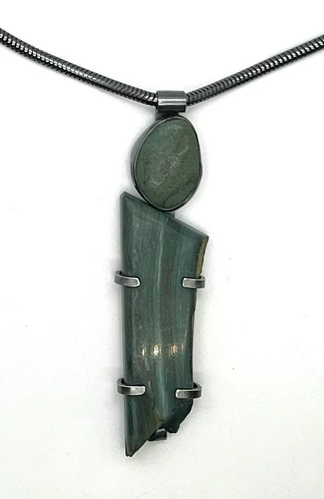 Rock and Gary Green necklace