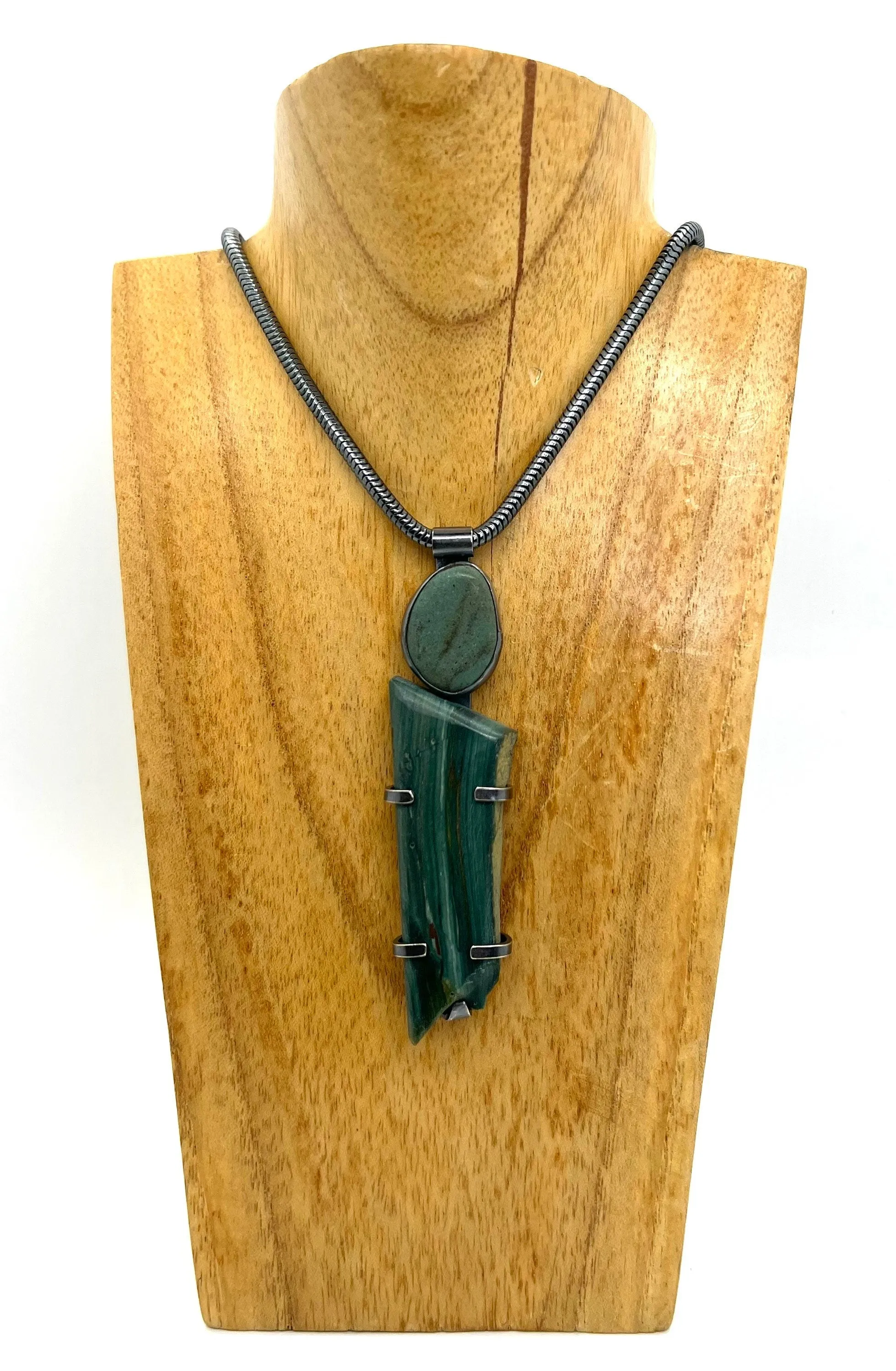 Rock and Gary Green necklace