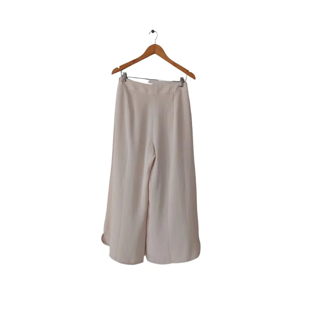 Sapphire West Cream Ribbed Wide-leg Pants | Brand New |