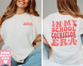 School Counselor Groovy Shirt, Personalized Counselor Shirt, School Counselor Gift, Counselor Era, Back To School Shirt,