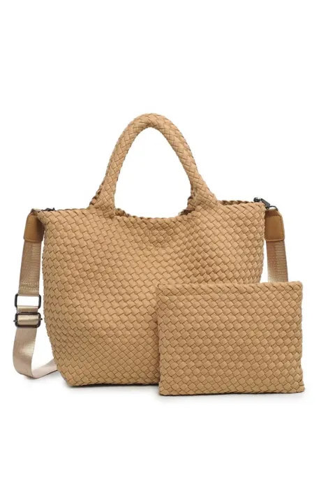 Sky's The Limit - Medium Woven Neoprene Tote