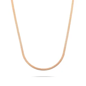 Snake necklace rosé gold