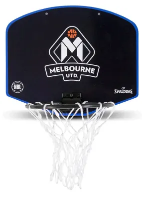 Spalding NBL Team Micro Mini Melbourne United Backboard <BR> 5001/NBL/MEL