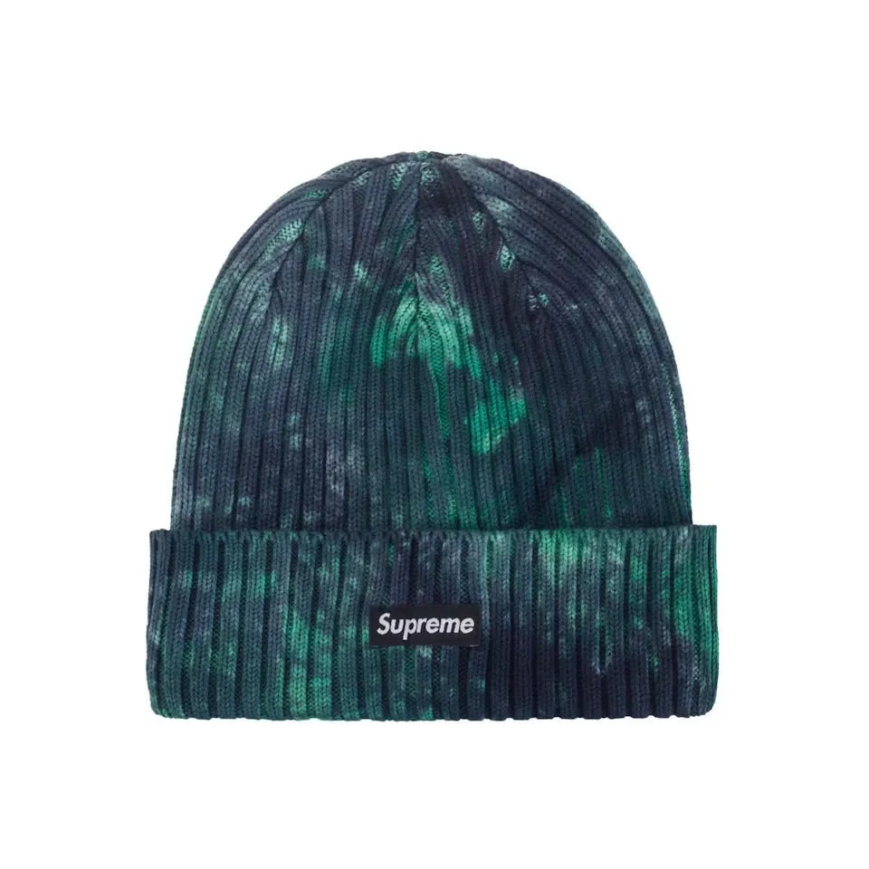 Supreme Overdyed Beanie (SS24) Splatter Green