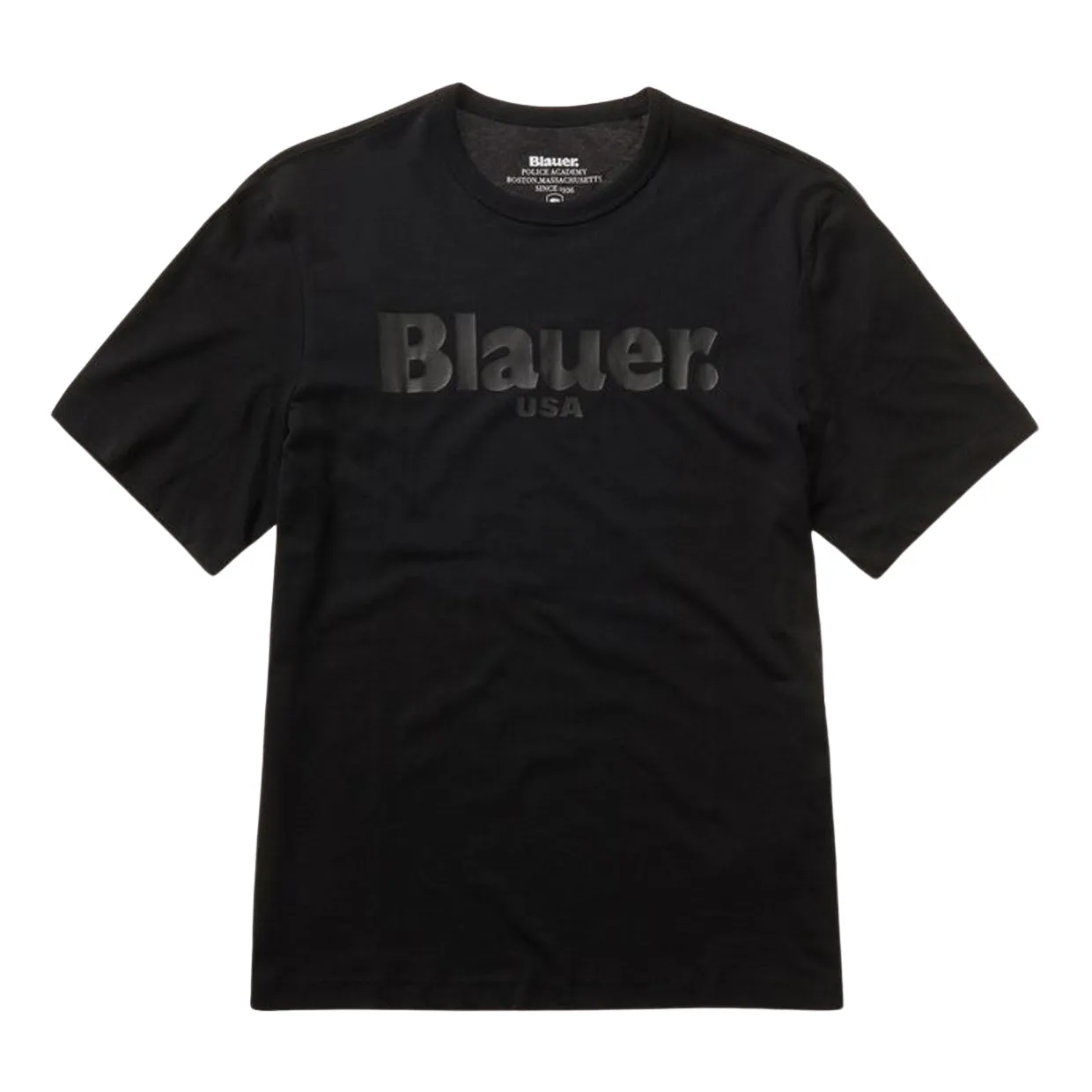 T-shirt Uomo Logo Blauer Nero