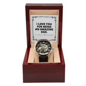 That D Is A Bonus Funny Men's Openwork Watch