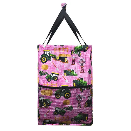 Tractor Field Mega Shopping Utility Tote Bag