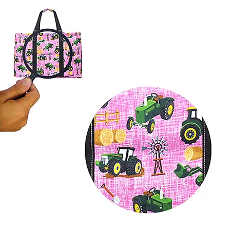 Tractor Field Mega Shopping Utility Tote Bag