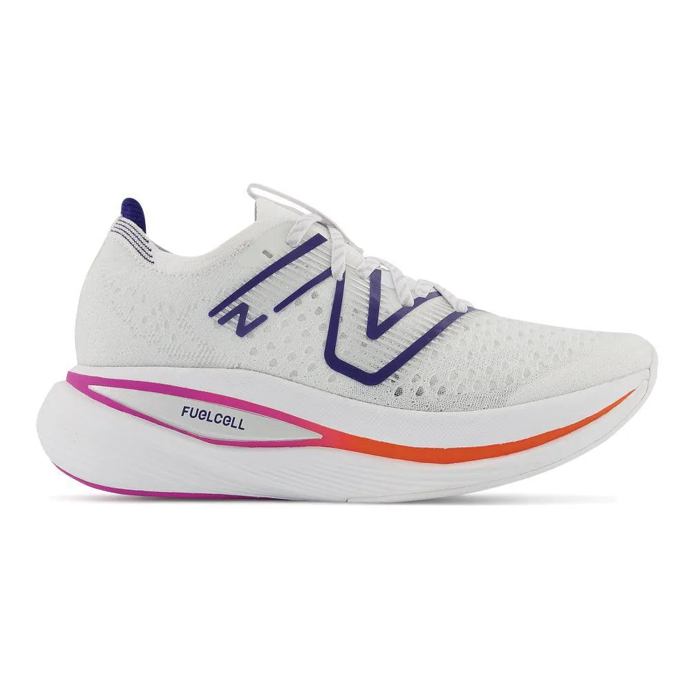 Women's New Balance FuelCell SuperComp Trainer, White/Victory Blue/Magenta Pop, 11 B Medium